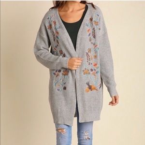 Embroidered Cardigan